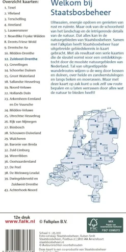 Falk Benelux|Wandelfietskaart 12 Zuidoost-Drenthe