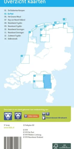 Falk Benelux|Wandelkaart 02 De Peel