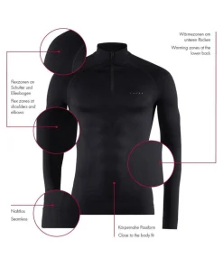 Heren Falke Ondergoed Heren|MW zip shirt tight men 33536