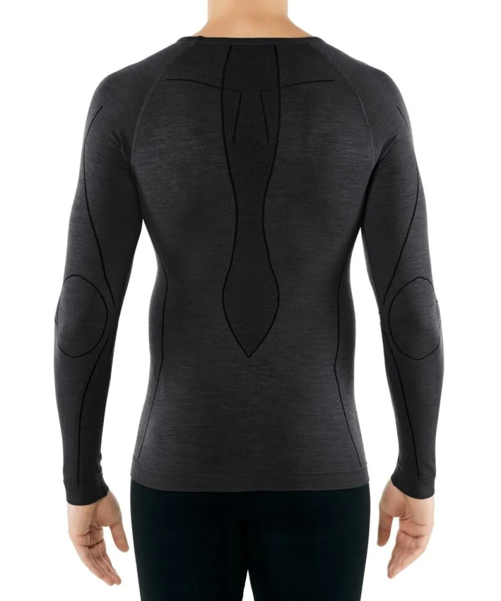 Heren Falke Ondergoed Heren|Wool Tech longsleeved shirt men comfort 33411