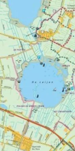 Falkplan Benelux|Wandelfietskaart 07 Noardlike Fryske Walden