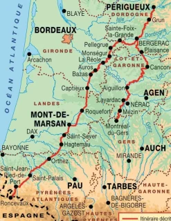 FF Randonnee Frankrijk|Wandelgids 6543 Sentier St-Jacques