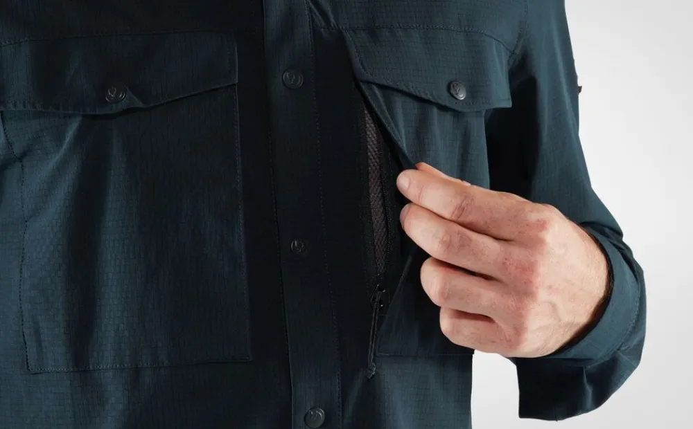 Heren Fjallraven Overhemden|Abisko trekking shirt M