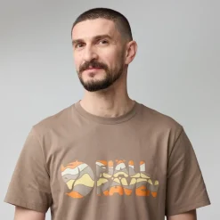 Heren Fjallraven Shirts Heren|Multicolor Logo T-Shirt M