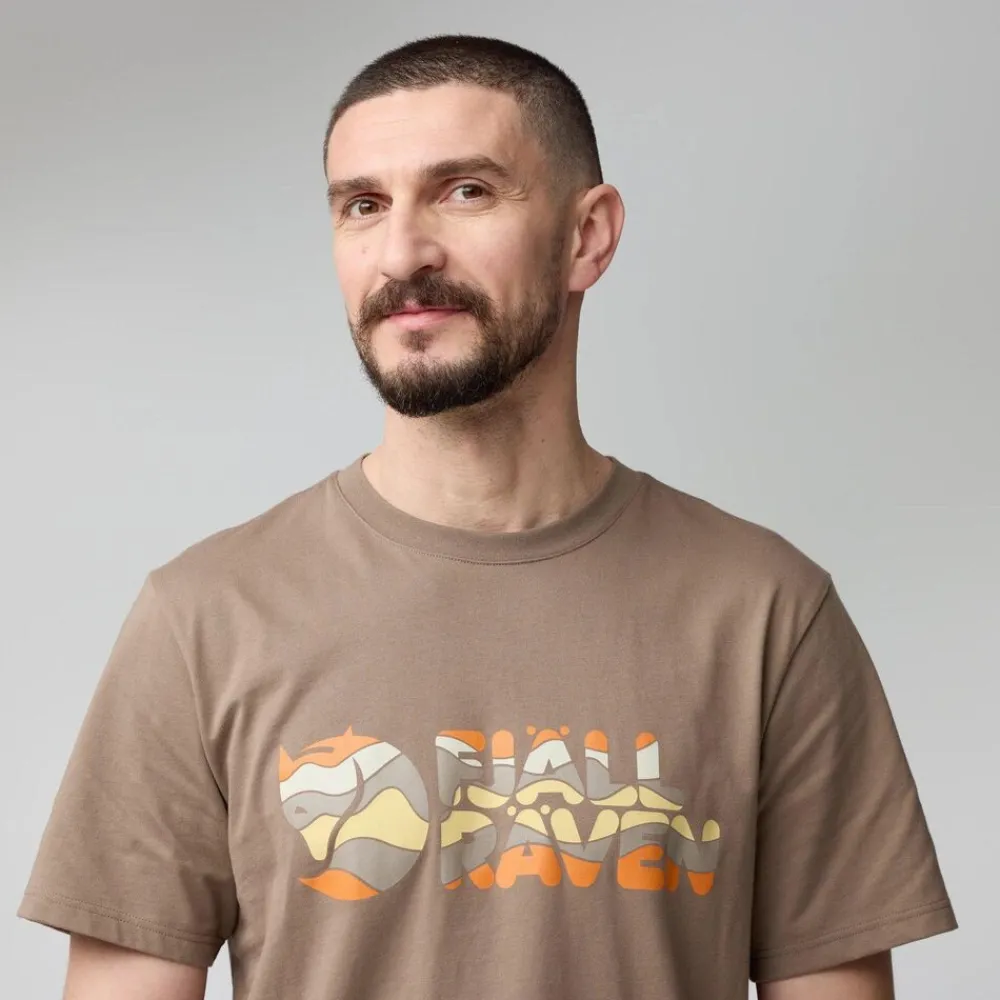 Heren Fjallraven Shirts Heren|Multicolor Logo T-Shirt M