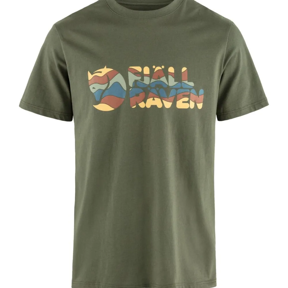 Heren Fjallraven Shirts Heren|Multicolor Logo T-Shirt M