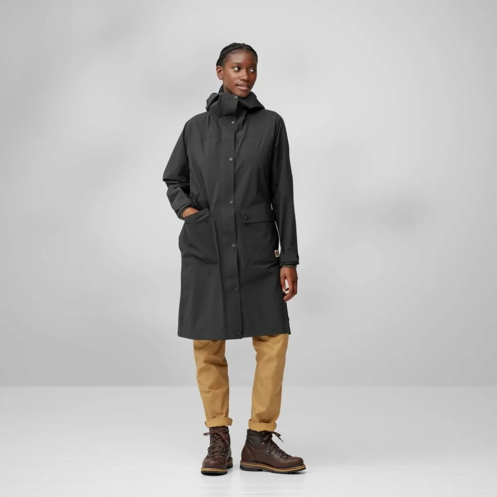 DAMES Fjallraven Jassen Dames|Vardag rain parka W