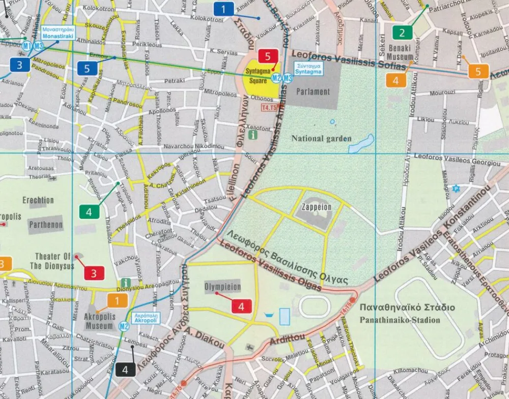 Freytag & Berndt Balkan, Griekenland & Cyprus|Stadsplattegrond Athene City Pocket 1:10.000