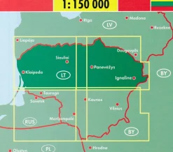 Freytag & Berndt Oost-Europa|Wegenkaarten Litouwen Noord en Zuid