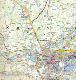 Freytag & Berndt Oost-Europa|Wegenkaarten Litouwen Noord en Zuid