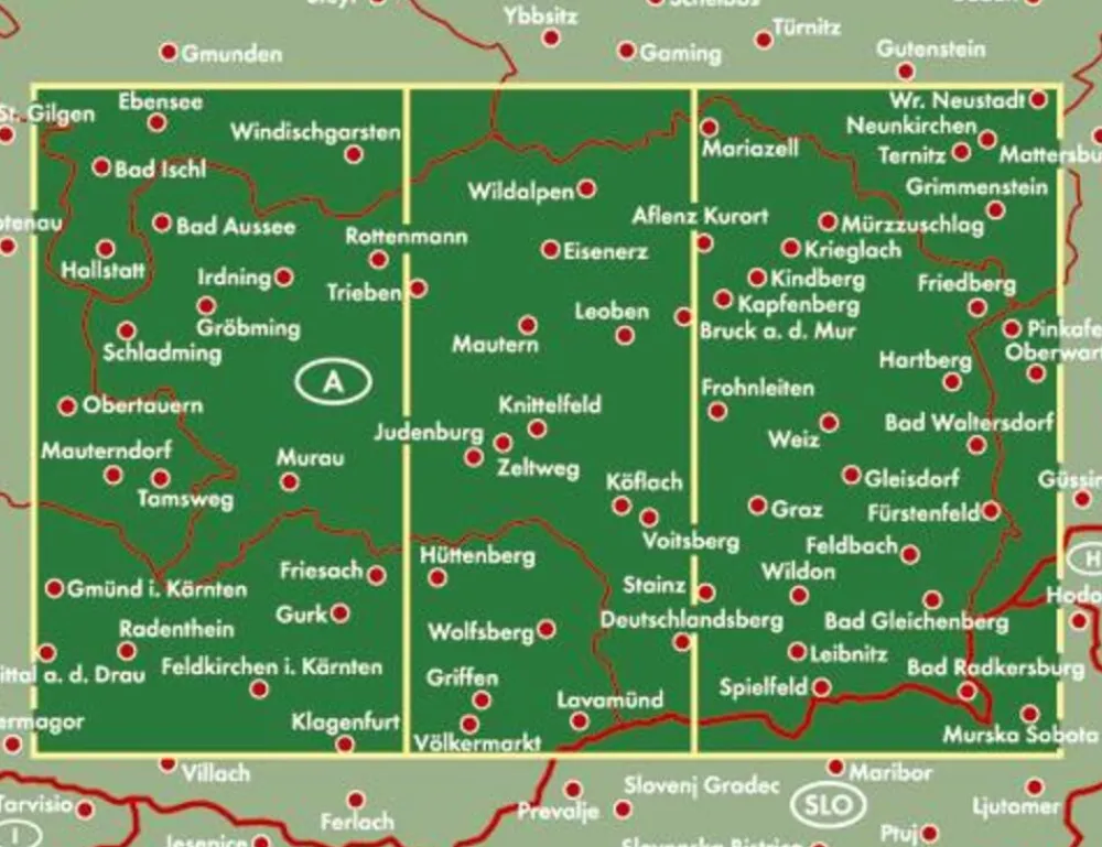 Freytag & Berndt Oostenrijk|Wegenkaart Stiermarken
