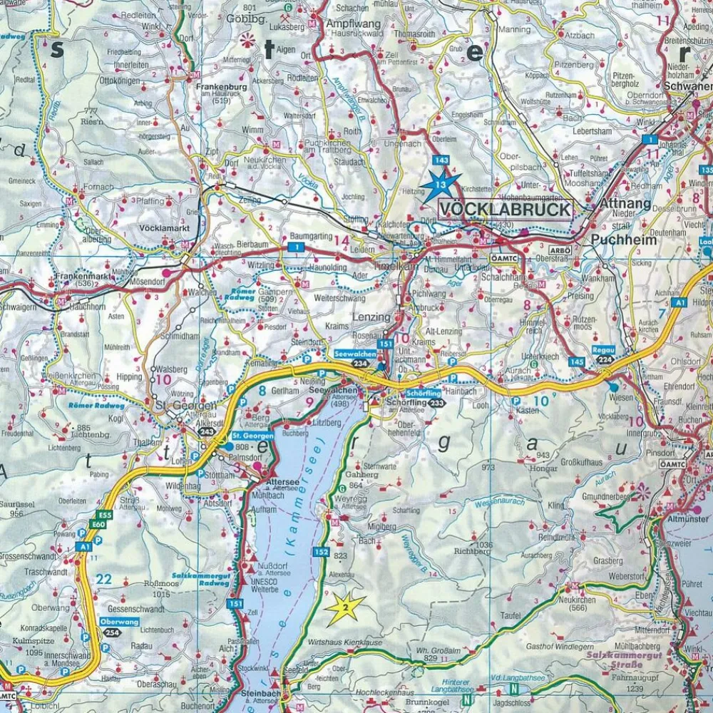 Freytag & Berndt Oostenrijk|Wegenkaart Opper-Oostenrijk - Oberösterreich