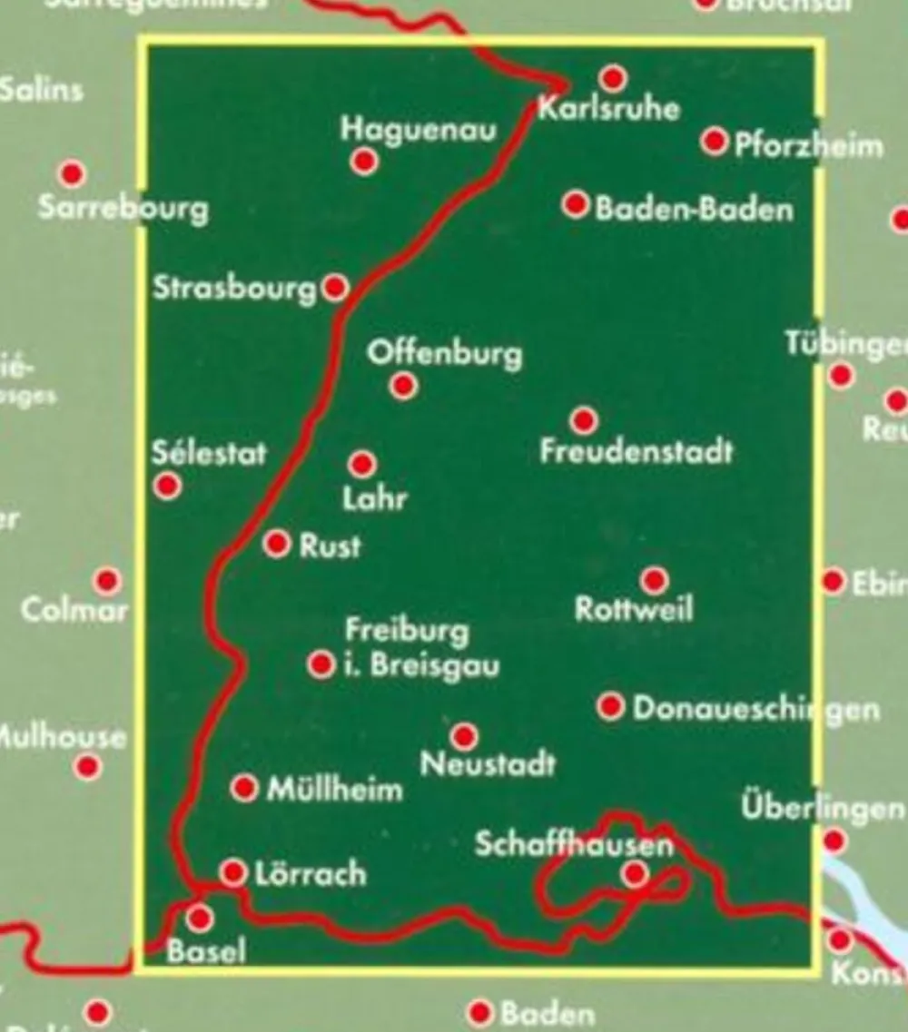 Freytag & Berndt Duitsland|Wegenkaart Duitsland 15 Schwarzwald