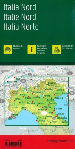 Freytag & Berndt Italië & Malta|Wegenkaart Italië Noord