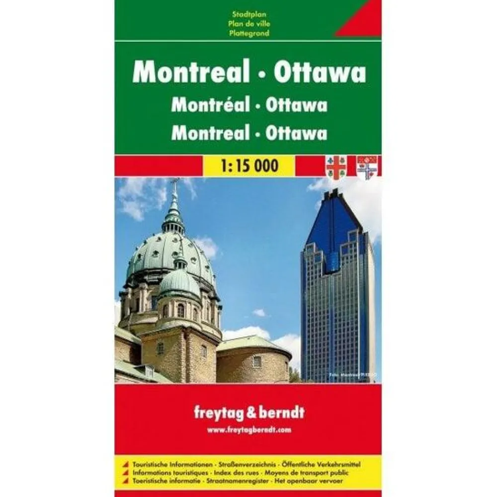 Freytag & Berndt Canada|Wegenkaart Montreal - Ottawa