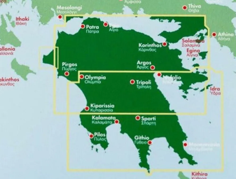 Freytag & Berndt Balkan, Griekenland & Cyprus|Wegenkaart Pelopennesos