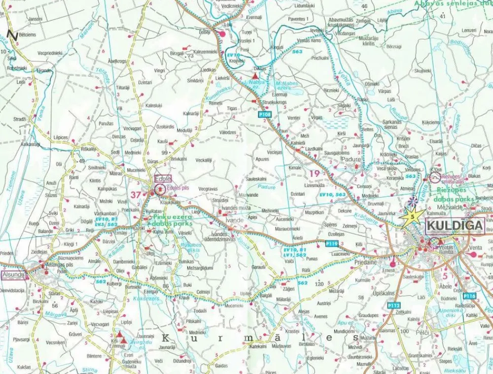 Freytag & Berndt Oost-Europa|Wegenkaarten set Letland West en Oost