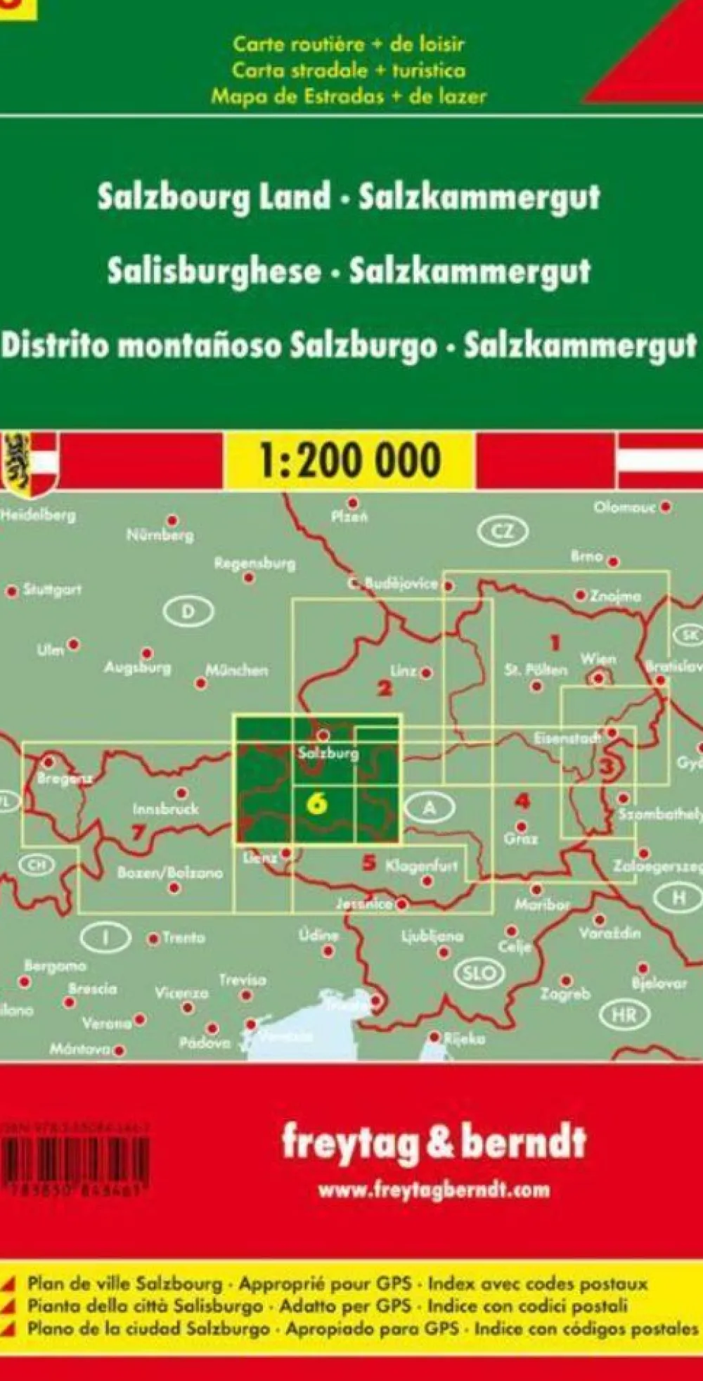 Freytag & Berndt Oostenrijk|Wegenkaart 6 Salzburgerland