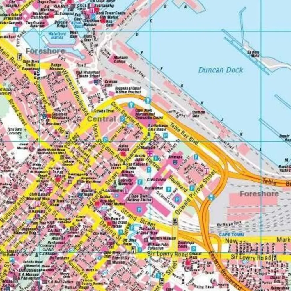 Freytag en Berndt Afrika|Stadsplattegrond Kaapstad