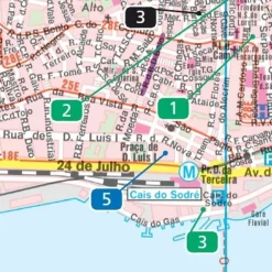 Freytag en Berndt Spanje & Portugal|Stadsplattegrond Lissabon