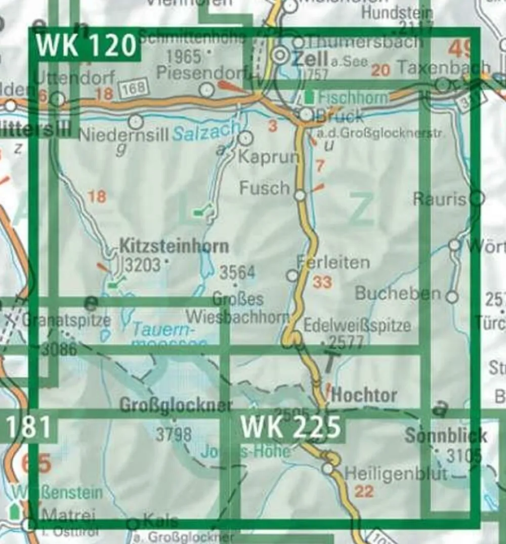 Freytag en Berndt Oostenrijk|Wandelkaart WK120 Grossglockner