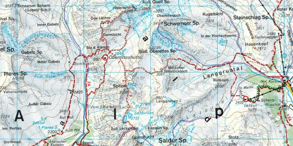 Freytag en Berndt Italië & Malta|Wandelkaart S2 Vinschgau Otztaler Alpen