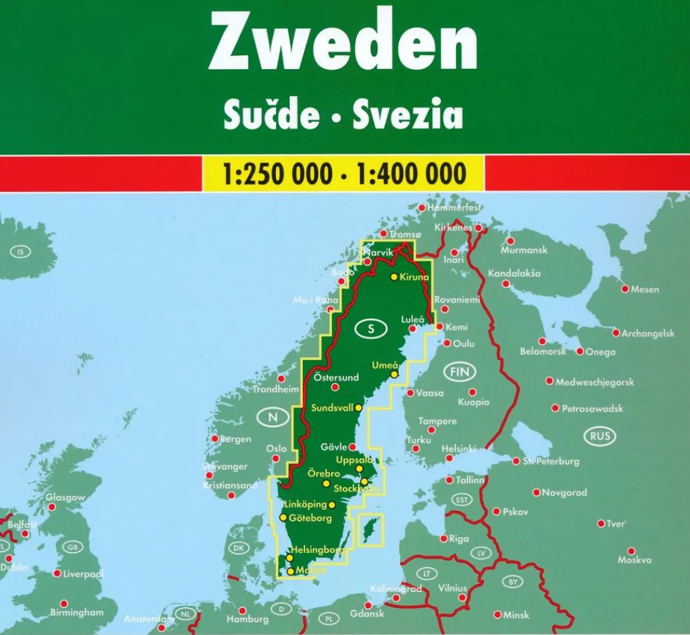 Freytag en Berndt Scandinavië & Ijsland|Wegenatlas Zweden