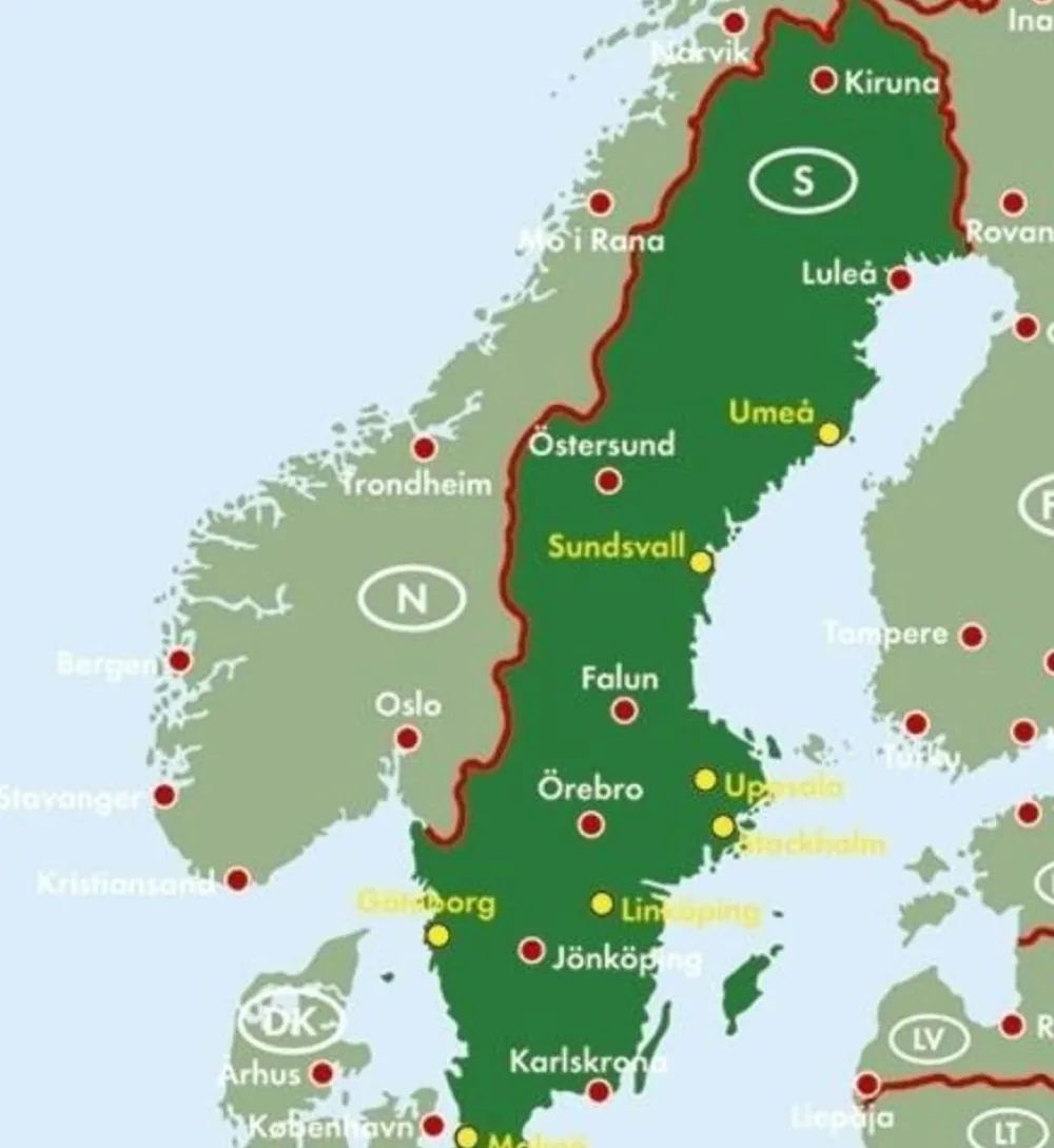 Freytag en Berndt Scandinavië & Ijsland|Wegenatlas Zweden