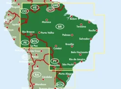 Freytag en Berndt Zuid-Amerika|Wegenkaart Brazilië