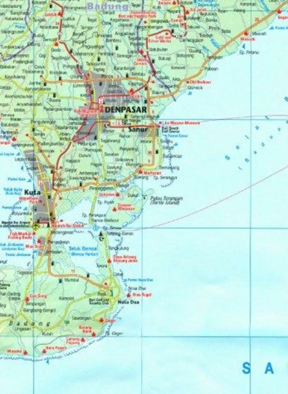 Freytag en Berndt Zuidoost-Azië|Wegenkaart Bali