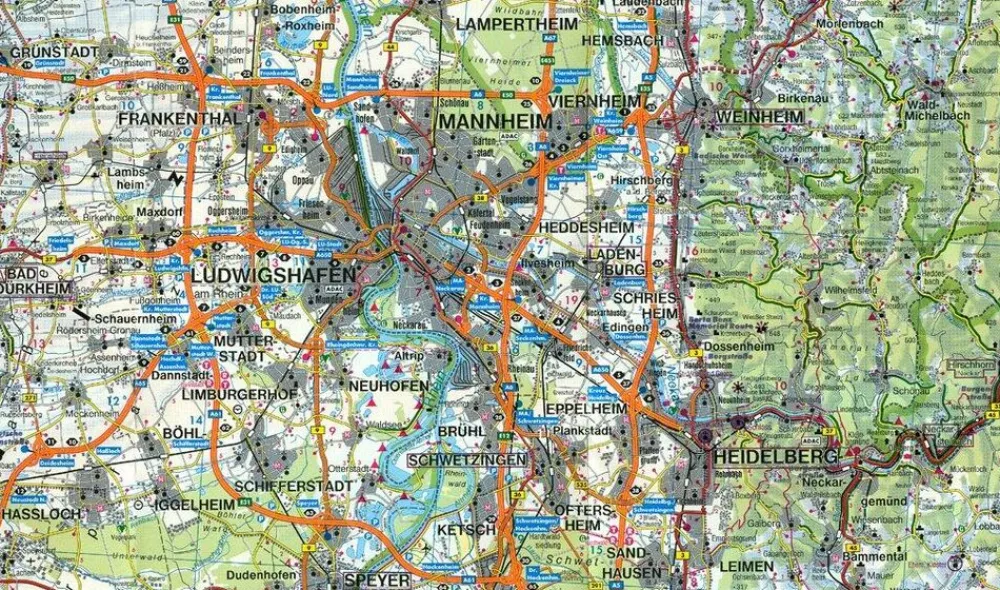 Freytag en Berndt Duitsland|Wegenkaart Baden-Württemberg