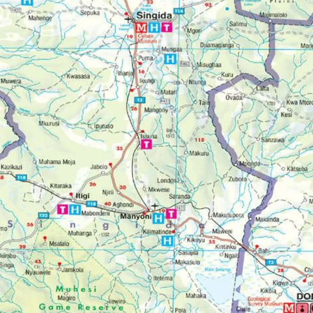Freytag en Berndt Afrika|Wegenkaart Tanzania