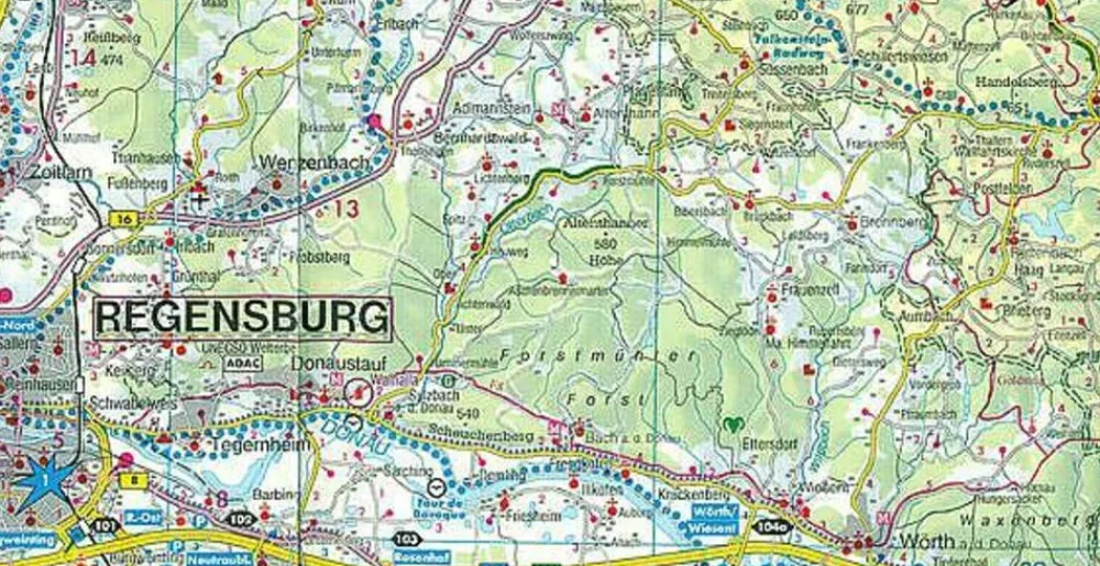 Freytag en Berndt Duitsland|Wegenkaart Bayerischer Wald