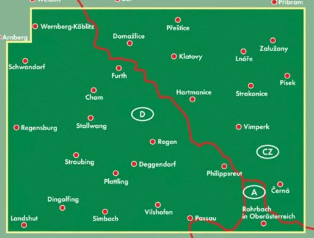 Freytag en Berndt Duitsland|Wegenkaart Bayerischer Wald