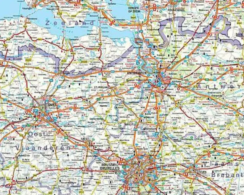 Freytag en Berndt Benelux|Wegenkaart België