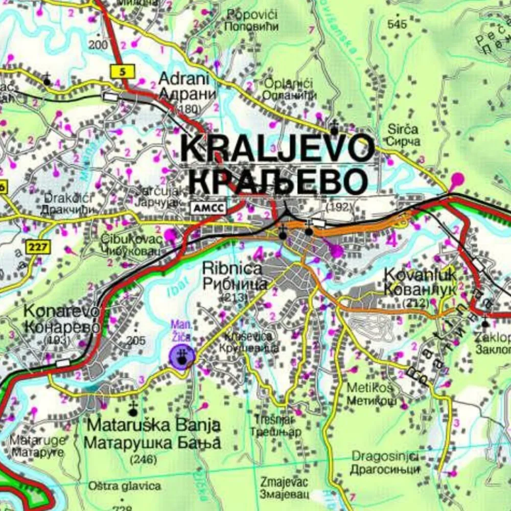 Freytag en Berndt Balkan, Griekenland & Cyprus|Wegenkaart Zuidelijk-Servië