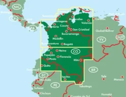 Freytag en Berndt Zuid-Amerika|Wegenkaart Colombia