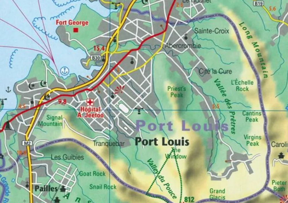 Freytag en Berndt Afrika|Wegenkaart Mauritius