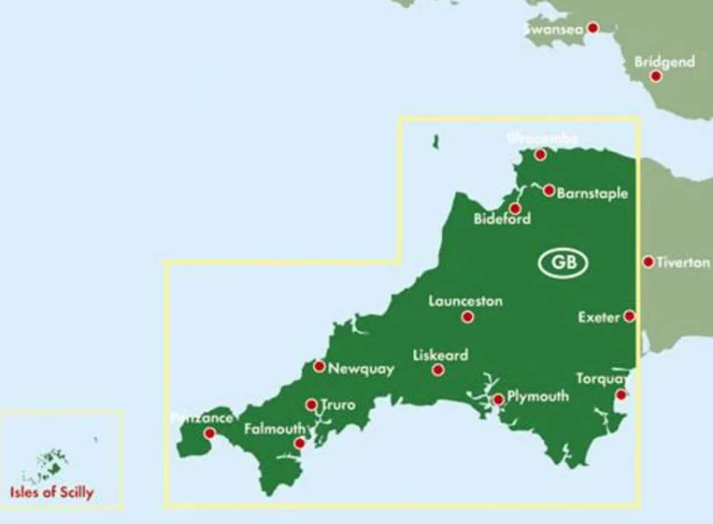 Freytag en Berndt Groot-Brittanië & Ierland|Wegenkaart Cornwall