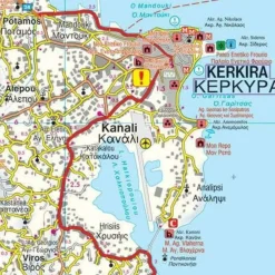 Freytag en Berndt Balkan, Griekenland & Cyprus|Wegenkaart Corfu Korfoe 1:50.000