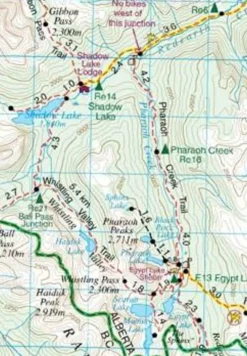 Gem Trek Canada|Wandelkaart Banff & Mount Assiniboine