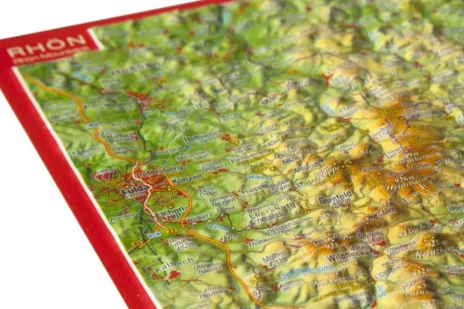 Georelief Maps Wandkaarten & Reliëfkaarten|Duitsland|Reliëf ansichtkaart Rhön
