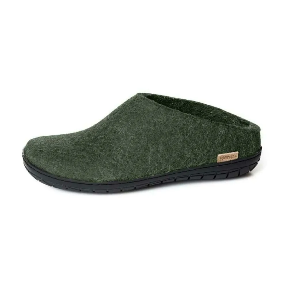 Glerups Sloffen|Slipper BR - lage slof met zwarte rubber zool