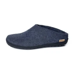 Glerups Sloffen|Slipper BR - lage slof met zwarte rubber zool