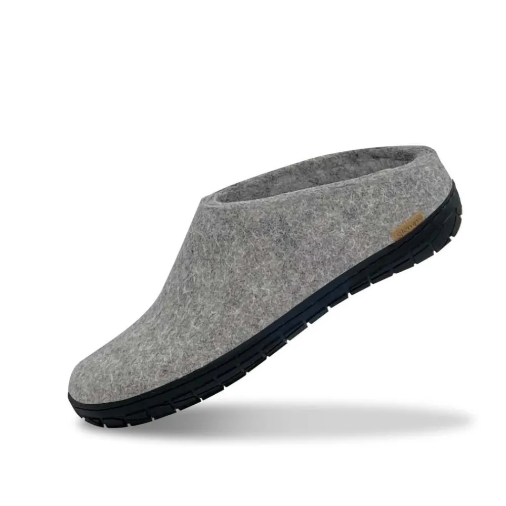 Glerups Sloffen|Slipper BR - lage slof met zwarte rubber zool