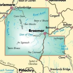 Harvey Maps Groot-Brittanië & Ierland|Klimkaart XT40 Cairngorms & Lochnagar