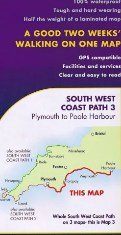 Harvey Maps Groot-Brittanië & Ierland|South West Coast Path 3 Plymouth