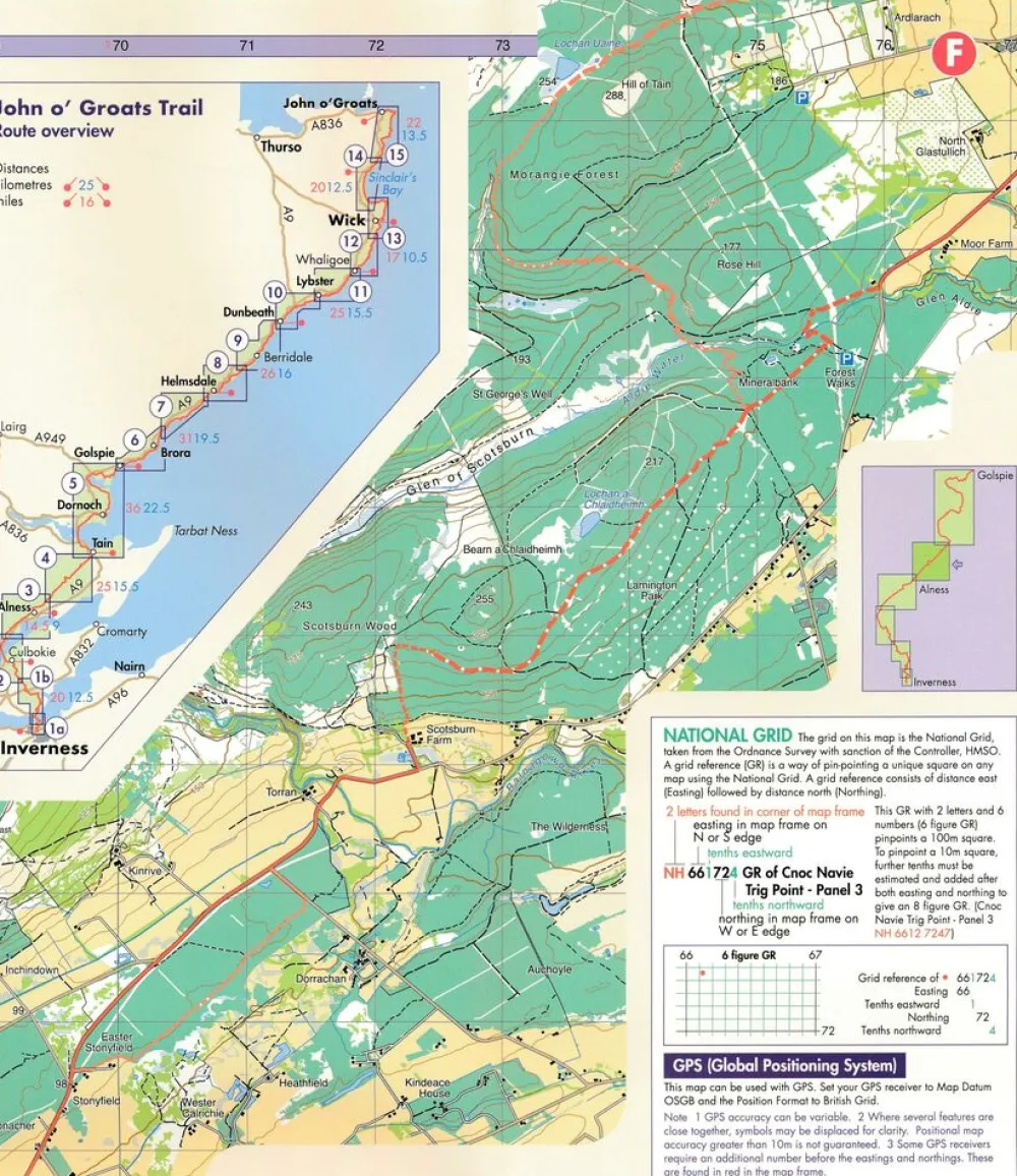 Harvey Maps Groot-Brittanië & Ierland|Wandelkaart XT40 John O'Groats Trail