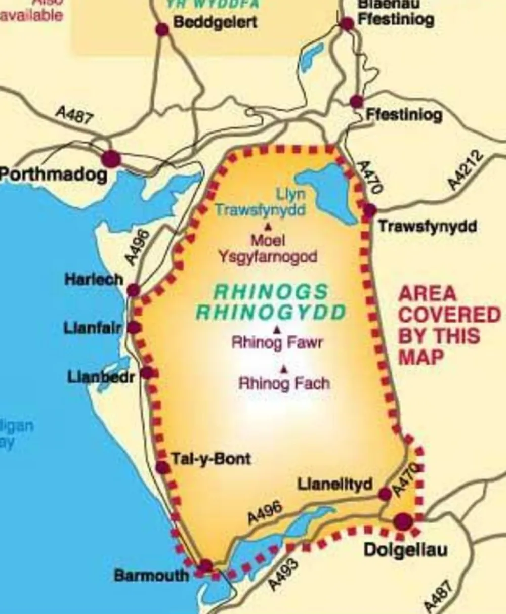 Harvey Maps Groot-Brittanië & Ierland|Wandelkaart XT25 Rhinogs - Rhinogydd