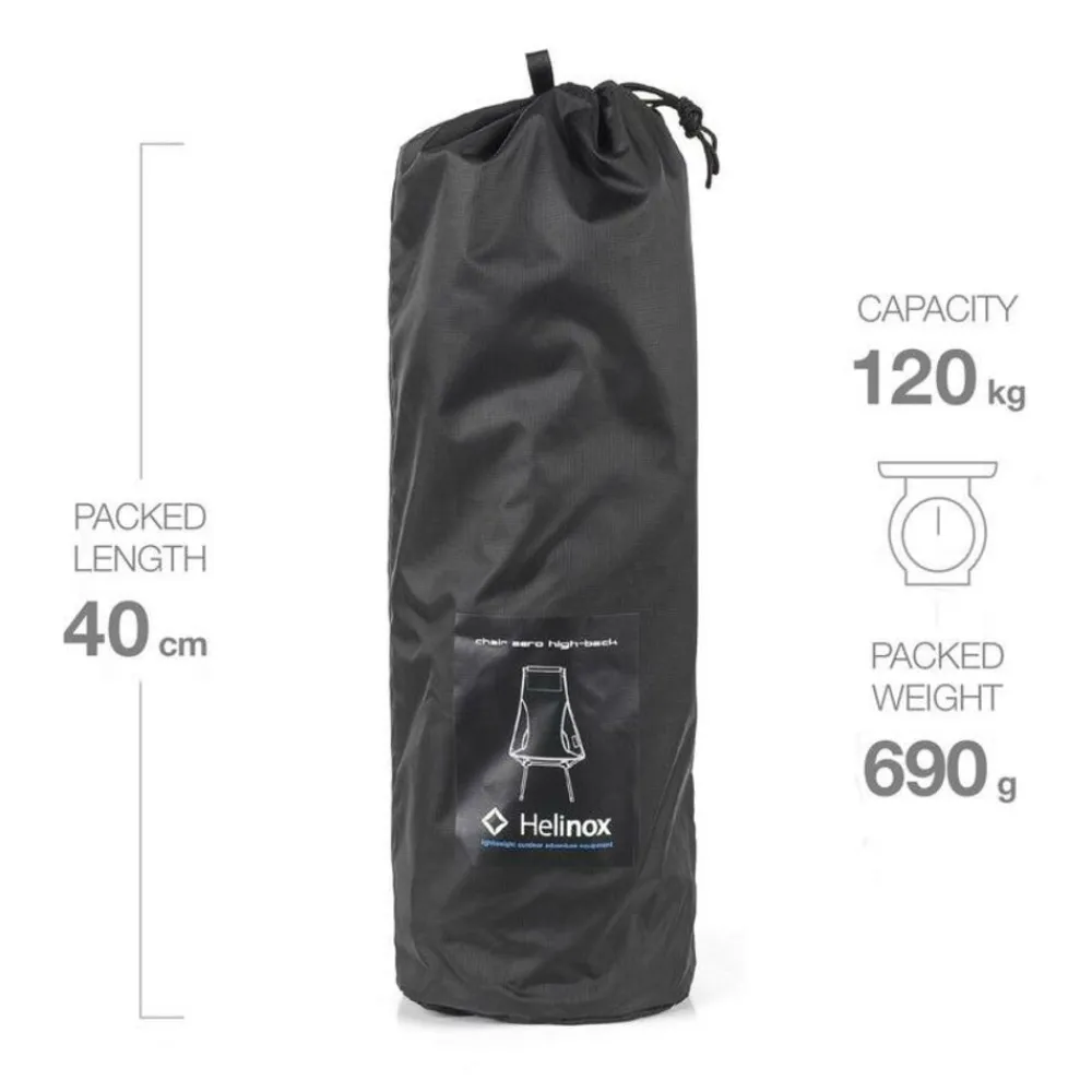 Helinox Kampeermeubels|Chair Zero high back black